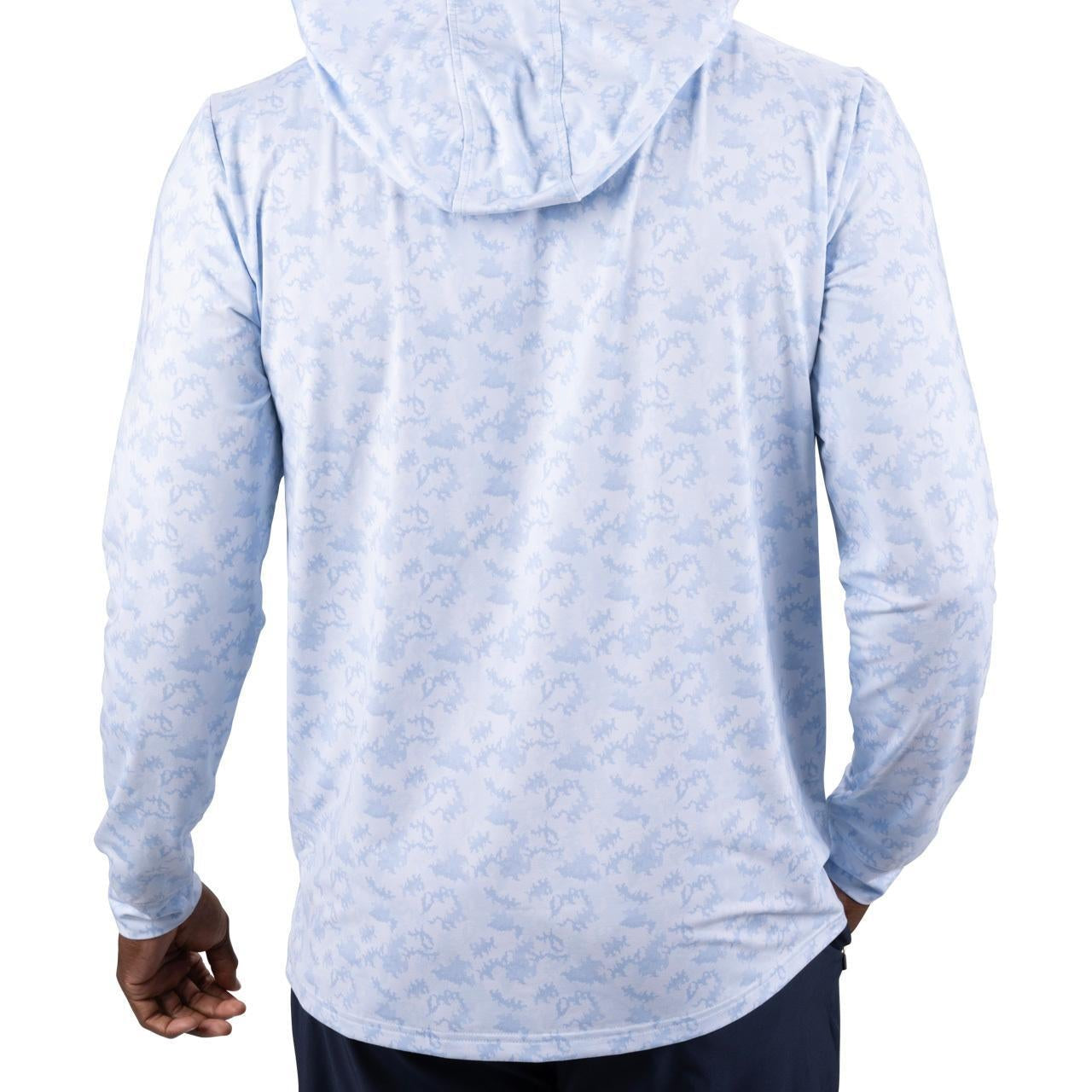 CAMO FADED HOODIE ペリブルー