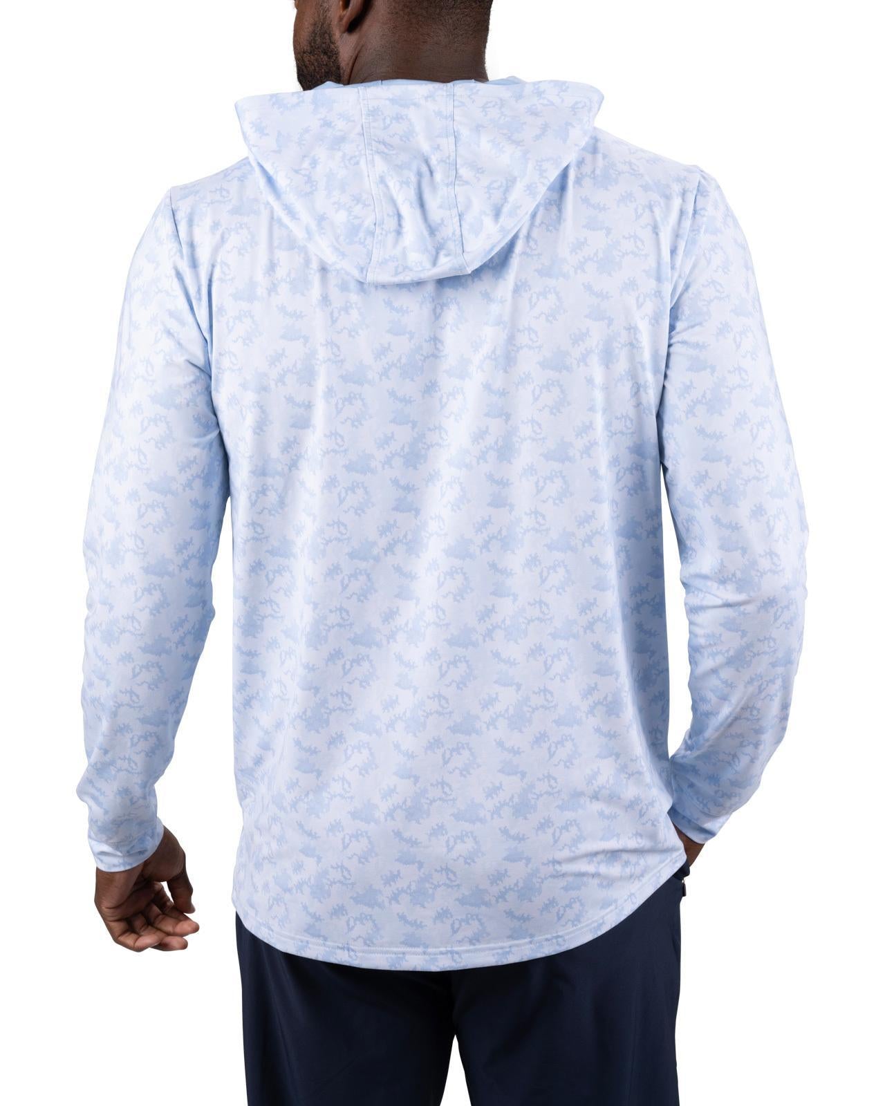 CAMO FADED HOODIE ペリブルー