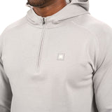 light grey hoodie with Black Clover logo on chest
