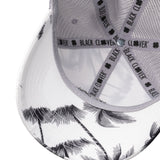 black and white tropical print hat from Black Clover